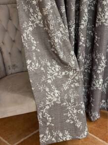 1pc New Multicolor 100% Blackout Double Layer Pole Pocket Window Curtain, Thermal Insulated For Home, Living Room, Bedroom, Office, Party & Daily Decor