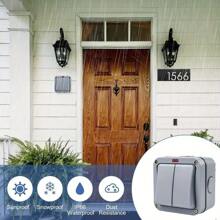 2 Way Weatherproof Switch 20A Control Switch Double Light Switch Outdoor Garden Rainproof Double Switch - Variant1 - View 5