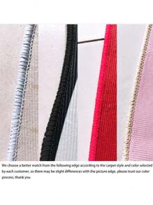 New [Exclusive Custom-Made] Champagne Rose Faux Wool Bedroom Rug - Bedside Rug, Soft Faux Wool Material, Exquisite Binding, Skin-Friendly, Non-Pilling, Water-Resistant Easy Care, Odorless, Non-Slip Bottom - Suitable For Home Decor, Room Decor, Living Room Rug, Bathroom Rug, Kitchen Rug, Area Rug, Hotel Decor - All Season Use. - Multicolor - View 9