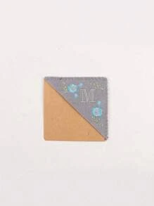 1 Miếng , Cá nhân hóa Tay Thêu Góc Dấu trang , 26 Tay Khâu Felt Góc Lá thư Dấu trang , Dễ thương Thêu Hoa Kẹp Sách Đối với Sách Đọc sách Người yêu Ý nghĩa Qủa tặng , Trở lại Trường , - Mùa đông - Xem 23