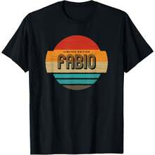 Fabio Name Retro Vintage Sunset Limited Edition T-Shirt