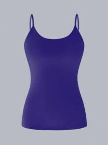 Kit Of 3 Women's Tank Tops Without Padded Underwire, Super Light Straps - Black, Navy Blue and Wine - View 4