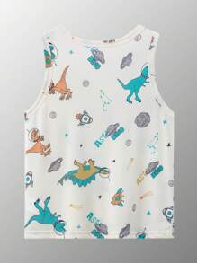 Camiseta de tirantes para niño pequeño, ligera para uso en verano, adecuada para niños de 4 a 12 años - Multicolor - Ver 2