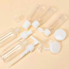 Travel Kit 7 Spray Bottle Bottle With Transparent Toiletry Bag