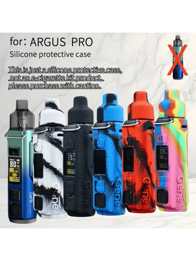 voopoo argus pro silicone case 1pc Protective For 80W Pod Mod Vape Kit, Leather Texture Anti-Slip Rubber Cover Soft Shell flum mello vs geek Flavour:Raspberry Peach pods