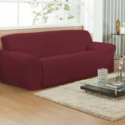 Capa Para Sofá Malha Canelada 3 Lugares