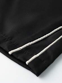 Men's Casual Letter Printed Flowing Sports Pants, Outdoor Wear