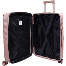 Maleta De 24 Pulgadas Color Rosa | Modelo Jon 035 | Maleta Mediana | Para Equipaje De 20 A 23 Kilos | Candado De Combinación | Asa Telescópica Retráctil | Maletas Resistentes - ROSA - Ver 4