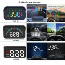 OBD2 digitaler Projektor Autovorauswandler Fahrtenschreiber Universal Autovorauswandler OBD2 Überhöhungswarnung Wassertemperatur Störungsalarm Kfz-Elektronik Zubehör