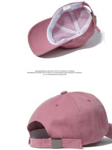 1pc Vintage Versatile English Embroidered Casual Baseball Cap, Unisex Summer High Street Fashion