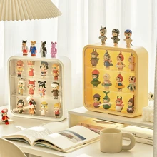 1/120 piezas Vitrina para figurinas de caja ciega, Vitrina de pared, Estantería acrílica transparente para exhibir figurinas, Caja de almacenamiento y organización a prueba de polvo para muñecas y juguetes, sin necesidad de perforar