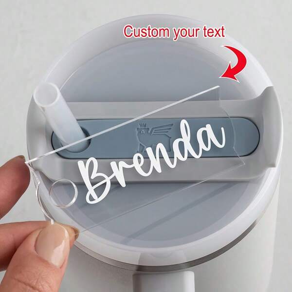 40oz/30oz Tumbler Gepersonaliseerde Naamsticker, Gepersonaliseerde Naamplaat, Aangepaste Tumbler Naam, Gepersonaliseerde Naam, Tumbler Gepersonaliseerde, Aanpasbare Gegraveerde Acryl Naamplaat Geschikt Voor 40 Ounce H2.0 Flow State Tumbler, Cadeau Naamplaat, Tumbler Naamplaat, Aangepast Naamplaatje, Gepersonaliseerd Naamplaatje, Delicate Romance