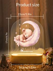 1/2 Pcs Personalized Name Arch Acrylic Night Light For Kids, Custom Name Night Lights With Wooden Base, Customized Light Up Pattern Frame, Customizable Acrylic Plaque, Kids Night Light, Baby Led Night Light,Multi-Functional,Ornamental,Letter,Adhesive,Stylish,Vintage,Adorable,Cute,Custom,Personalised,Unique,Customized,Ideal Gifts For Him,Ideal Gifts For Her,Son,Daughter Back To School