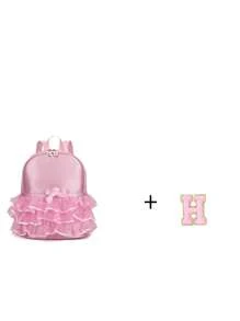 1pc Girls' Nylon Zipper A-Z 26 Letter Fashion Lace Dance Bag, Ballet Bag, Latin Dance Backpack, Suitable For Daily Use (Zipper Random) (DIY Letter Stickers) - Pink - View 12