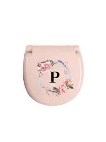 Wreath Name Initials Sewing Toolbox, Letters A-Z, Perfect Gift For Beginners In Sewing: 1 Portable Mini Sewing Set - Foldable, Diy Sewing Supplies And Accessories, Suitable For Travelers And Emergency Clothing Fixers, Mini Needle Box, Portable Small Needle Bag Sewing Tool Combination Set, Hotel Supplies (Pink),Sewing,Sewing Kit,Wedding,Sewing,Craft,Crafts,Sewing Items