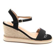 Summer Casual Versatile Simple Wedge Sandals - Black - View 3