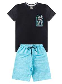 Rosa Azul Kids Kangulu Black Summer Surf Children's Set For Boys - Black - View 1