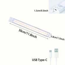 1 pièce Veilleuse sans fil ultra-mince avec détection de mouvement, lumière murale rechargeable par USB pour la nuit, pouvant être utilisée dans des scénarios tels que se lever la nuit - Blanc - Voir 15