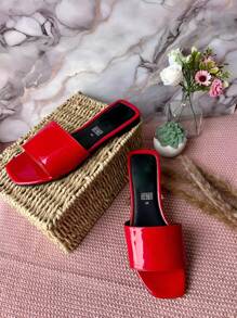 WOMEN'S FLAT SANDALS, IDEAL FOR THE HEAT - Red - View 3