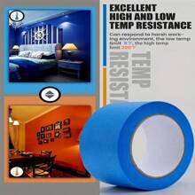 Blue Painters Tape, 1/2 Inch,3/4 Inch,1 Inch,2 Inch, Multi Size Painting Masking Tape, Clean Release Paper Tape For Home - Black - View 4