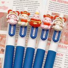 Customized Cute Cartoon Retractable Pen, Medical/Nursing Profession Use Blue/Black Ink Pen, Student Exam Gel Pen, 0.5mm Tip Size