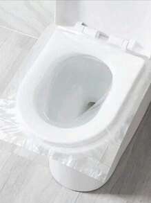 1 szt. Jednorazowy pokrowiec na deskę sedesową, wodoodporna, przenośna mata toaletowa do użytku biznesowego, spłukiwalny pokrowiec na deskę sedesową z papieru toaletowego, podróż samolotem, ciąża/toaleta publiczna, szkoła, kemping, łazienka, wystrój łazienki, wystrój jesienny