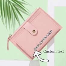Customized/Elegant Upgrade, Personalized Display! Women's Exclusive Custom Purse, Laser Engraving, To Create Your Own Fashion Style - Coin Purse - View 1