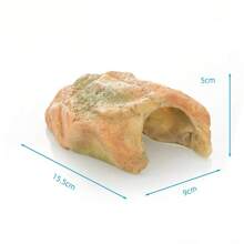 Escondite para reptiles, plataforma de escalada, escondite para tortugas, resina, decoración y paisaje para acuarios - Amarillo - Ver 6