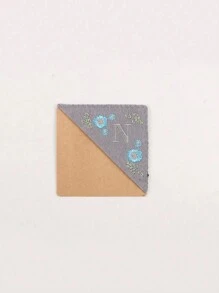 1 Miếng , Cá nhân hóa Tay Thêu Góc Dấu trang , 26 Tay Khâu Felt Góc Lá thư Dấu trang , Dễ thương Thêu Hoa Kẹp Sách Đối với Sách Đọc sách Người yêu Ý nghĩa Qủa tặng , Trở lại Trường , - Mùa đông - Xem 30