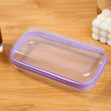 1pc, Transparent Multifunctional Storage Bag, Portable And Versatile For Cosmetics, Electronic Accessories, Perfume, Keys, Bracelets And Small Items Storage Bag, Waterproof Lightweight Large Capacity Portable Accessories Makeup Pouches - Multicolor - View 11