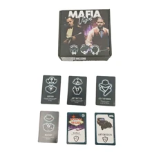 3 Stücke interessante Kartenspiele: Piraten Mafia, Spion Mafia, Vegas/Mafia, Partyspiele geeignet für Zusammenkünfte und Familienereignisse, Spielgeschenke (leichte Farbabweichungen)