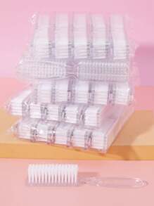 3/5/10pcs Nail Brush For Cleaning Fingernails, Handle Grip Nail Brushes Fingernail Brush For Cleaning Nail Scrub Brush For Toes And Nails - Multicolor - View 10