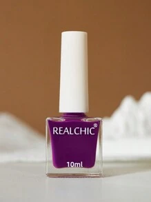 REALCHIC 10毫升/瓶，2025新款紫色指甲油，水性普通指甲油，快干，持久，可撕拉，春夏色彩，女士美甲，万圣节美甲 - 紫色 - 查看 7