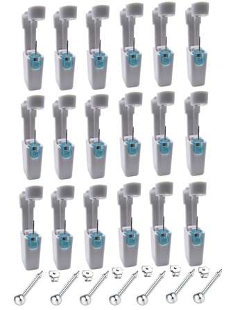 1-24件/套一次性消毒耳洞枪套装适用于耳环、鼻环、身体首饰工具