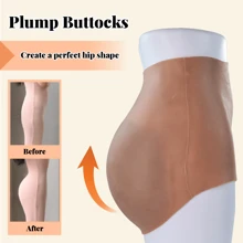 1 Stück Silikon Formbriefs für Damen nahtlos mit hoher Taille Po-Lifter elastisches Silikon Po-Hebe-Hose weiches Silikonmaterial für den täglichen Gebrauch und besondere Anlässe