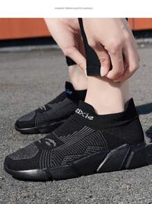 时尚一脚蹬运动鞋 - 透气面料鞋面,刺绣细节,适合所有季节的低帮运动鞋,MD 外底,舒适防臭鞋垫,欧洲和北美特别供应 - 淺灰色 - 查看 3