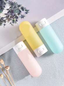 5 件软管化妆挤压瓶洗面奶洗发沐浴露空瓶，防漏挤压瓶，适用于旅行洗漱用品 - 可再填充化妆品容器，用于洗发水、护发素、乳液和沐浴露，是海滩、度假和旅行的旅行必需品。回到学校