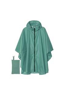 1 pièce Imperméable à capuche unisexe avec poche et sac de transport, coupe-pluie style poncho zippé léger, convient pour la randonnée et le camping
