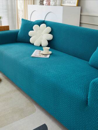 1PC Jacquard Sofa Cover, Living Room Short Plush Sofa Cover, Pet Elastic Sofa Cover, Home Decoration