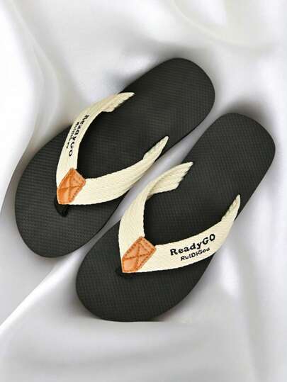 2025 Spring/Summer New Men's Soft Sole Flip Flops, Non-Slip Wear-Resistant Lightweight Soft Slippers, Comfortable House Indoor Casual Thong Sandals, Outdoor Beach Slide Sandals