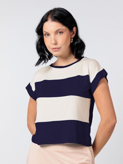 Blusa de malha meia manga premium 96% Viscose e 4% Elastano