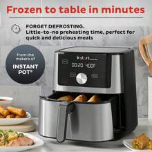 Instant Vortex Plus 6QT XL - Freidora de aire, 6 en 1, broils, deshidrata, patatas fritas, asados, recalienta, hornea para comidas rápidas y fáciles, más de 100 recetas en la aplicación, apta para - 1 - Ver 3