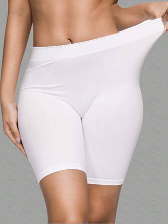 High Waist Seamless Boxer Briefs For Women Boyshorts Soft Safety Panties Under The Skirts Casual-Comfy Underwear Anti-Lighting No Rolling Bottoming Shorts Lingerie