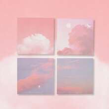 200/50 Gradient Sticky Notes, Minimalist Cloud Design, Sticky, Suitable For Messages, Memo Notes, Note Pads, Cute And High-Quality Student Style, Casual Style For Back To School