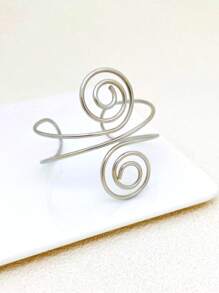 1pc Fashion Metallic Muzieknoot Manchet Armband, Vintage Stijl Gegalvaniseerde Metalen Bangle Geschikt Voor Dagelijks Gebruik, Cadeau Voor Vrouwen
