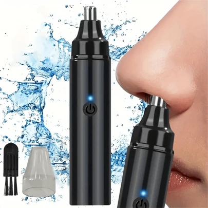 Electric Nose Hair Trimmer, Men's Ear & Nose Hair Trimmer, USB Rechargeable, Long Battery Life. Compact & Portable, Detachable Blade For Easy Cleaning. Painless Eyebrow & Facial Hair Nose Trimmer, Father's Day Gift.