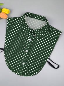 1 chiếc Cổ áo sơ mi có thể tháo rời họa tiết chấm bi, Cổ áo nỉ trang trí cho áo cánh, áo nỉ, áo hoodie, Phụ kiện thời trang đa chức năng cho mùa xuân, mùa hè, mùa thu, mùa đông - nhiều màu - Xem 10