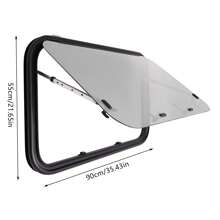 YUNRUX 90*55cm Motorhome Hinged Window Van Window Camper Side Window