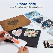 WUQIANNIAN 2支/套 聚乙烯醇（PVA）无甲醛固体胶棒，固体胶，文具用品，胶带，工艺胶棒，强力固体胶，办公用品，高粘度固体胶 - 彩色 - 查看 7