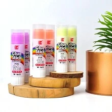 WUQIANNIAN 2支/套 聚乙烯醇（PVA）无甲醛固体胶棒，固体胶，文具用品，胶带，工艺胶棒，强力固体胶，办公用品，高粘度固体胶 - 彩色 - 查看 6